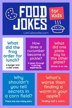 an advertisement for food jokes with the words what did the frog do for lunch?