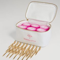 pink hair roller set Velcro Rollers Aesthetic, Luxy Hair Rollers, Hair Rollers Velcro, Things To Put On Wishlist, Cute Things To Ask For Christmas, Hair Rolls Curls, Things You Need, Hair Rollers Aesthetic, Birthday Wishlist Ideas I Want