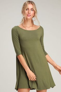 Cute Green Dresses | Casual, Formal, Date Night & More at Lulus Casual Dress With Asymmetrical Neckline, Casual Asymmetrical Fitted Dress, Solid Color Maxi Dress With Asymmetrical Neckline For Spring, Spring Maxi Dress With Asymmetrical Neckline, Casual Fitted Asymmetrical Midi Dress, Casual Solid Maxi Dress With Asymmetrical Hem, Spring Solid Maxi Dress With Asymmetrical Neckline, Solid Color High-low Hem Spring Dress, Casual Solid Color Asymmetrical Midi Dress