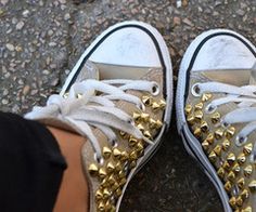 studded converse Zuhair Murad, Sperry Sneaker, Shoe Closet, Crazy Shoes, Marchesa, Shoe Obsession, Chuck Taylor Sneakers, Shoe Game