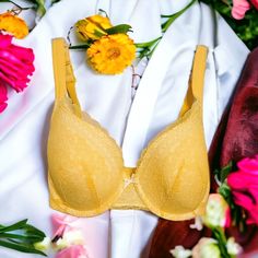 Yellow Lace Detail Bra 36ddd Never Worn Cacique From Lane Bryant (Also Selling Same Bra In Lavender) Lane Bryant Bras, Cacique Bras, Invisible Lace, Adjustable Bra, Full Coverage Bra, Yellow Lace, Navy Lace, Demi Bra, Black Bra