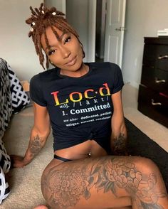 Locs And Tattoos, Brown Locs, Dreads Girl