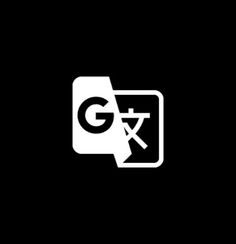 a black and white logo with the letter g