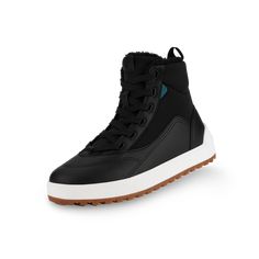 Women's Alta High Top Sneaker - Asphalt Black | Vessi Footwear Vessi Shoes, Cozy Winter Boots, Red Wing Boots, Waterproof Sneakers, Knit Shoes, Stylish Boots, Waterproof Shoes, Fall Shoes, Cozy Winter