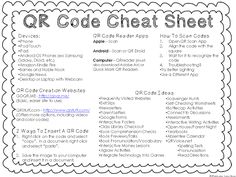 a printable qr code sheet for students to use