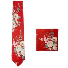 Express your individual style with this tie Elite 100% Cotton Floral neckties. Whether for a formal event or simply to look professional. you can have perfect knot all the time. This fancy looking will upgrade your look instantly. Our Floral Ties are visually vivid, high in quality and low in price. If you're in search for absolutely The best bang for your buck(s), this is definitely worthy of a first step in the right direction. Regular size with a Floral finish that radiates presence for your Red Wedding Suit And Tie Accessories With Pocket Square, Classic Red Tie With Pocket Square, Dapper Red Suit And Tie Accessories For Formal Occasions, Dapper Red Suit And Tie Accessories For Formal Events, Red Tie With Pocket Square For Black Tie Event, Dapper Red Tie For Semi-formal Occasions, Dapper Semi-formal Red Tie, Classic Red Neckwear Perfect For Gifts, Red Tie With Pocket Square For Gift