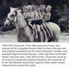 an old photo of children riding on the back of a horse with caption about it