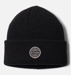 Stop and stay a while in this comfortable knit beanie that keeps your head and ears warm when you’re way out there. Black Knit Beanie For Outdoor, Outdoor Black Knit Beanie, Black Soft Knit Beanie For Outdoor, Black Ribbed Beanie For Cold Weather, Black Ribbed Hat For Fall, Black Beanie Bonnet For Outdoor, Adjustable Black Bonnet For Cold Weather, Black Ribbed Hats For Cold Weather, Black Ribbed Beanie For Winter