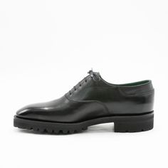 Our Men's Leather Oxford Simple is now available in Onyx Nappa Grain Leather as a Made-to-order (MTO). See below for details: Onyx grain nappa with green calf lining Goodyear welted construction ensures that your shoes last for many years, with soles that can be replaced as many times necessary Light but durable Vibram Gumlite commando sole that is formal enough for the office yet rugged enough for the street Quilted and padded insole for additional cushioning and luxury detailing Bench made and professionally hand polished by our team of artisans before shipment Orders will be shipped in 7 to 8 months unless otherwise specified in the size selection drop down Proudly made in Spain If you would like to place your order with a 50% deposit, please use the code MTODEPOSIT during checkout. The Bespoke Shoes, Simple Shoes, Cream Shoes, Shoe Last, Shoe Tree, 8 Months, Sole Shoes, Leather Shoes Men, Goodyear Welt