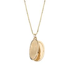 Introducing one of the latest additions to our classic collection - the Oval Stud Locket. An elegant shape with a sophisticated edge. *Please allow up to 6 weeks for pre-order jewelry. Rings Chain, Ring Bracelet Chain, Round Locket, Signet Rings, Locket Charms, Moon Charm, Jewelry Designer, Timeless Treasures, Locket Necklace