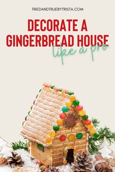 a gingerbread house with the words merry christmas what are your favorite family traditions?