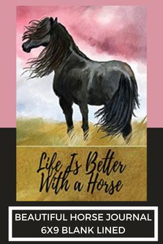 Memorable Gift Idea For Horse Lovers, Horseback Riders, Equestrians-6x9 Horse Journal Horse Journal Pages, Horse Journal, Horse Notebook, Books About Horses, Personal Journal, Horse Owner