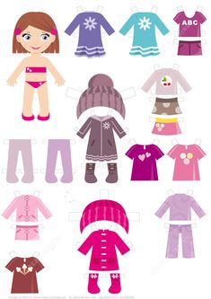 paper doll clothes for girls and boys