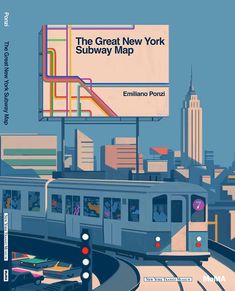 an advertisement for the new york subway is shown in this graphic art printable version