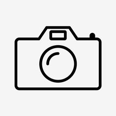 the camera icon is shown in black and white