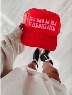 Valentine Trucker Hat for Women Hat Custom Trucker Valentine Day Dog Lover Valentine Hat Gift for Her Valentine Day Dog Gift Trucker Hat - Etsy Valentine Hats, Valentines Collection, Valentines Day Dog, Women Hat, Hat Custom, Hat For Women, Dog Gift, Be My Valentine