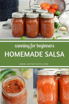 canning for beginners homemade salsa