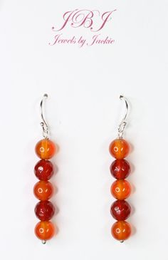 Golden Orange, Reddish Brown Carnelian 6mm Smooth & Faceted Ball Natural Gemstone Earrings .925 Sterling Silver Hooks & pins Item measures approximately 1 3/4" long ***Rubber ear stoppers included with each pair of earrings!*** Item ships via USPS immediately upon receipt of payment***YES, WE DO COMBINE SHIPPING!*** Jewels By Jackie founded in 2009 by Jewelry designer Jacqueline Krohmer. Her jewelry is hand crafted, handmade, and sourced responsibly. She takes great care with her customers and welcomes any custom requests for handmade jewelry designs. Most of her art is in .925 Sterling Silver as her preferred metal to work with. We also have copper, silver, brass, and some gold in our inventory. We have over 90 gemstone selections. Shop our Ebay Store JewelsbyJackiecom for new listings da Artisan Jewelry Earrings, Orange Coral, Handcrafted Artisan Jewelry, Handmade Jewelry Designs, Reddish Brown, Green Earrings, Pink Turquoise, 925 Sterling Silver Earrings, Coral Pink