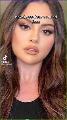 Round Face Simple Makeup, Round Face Vs Oval Face, Where To Contour Round Face, Makeup Ideas Minimalist, Contour Guide Round Face, Chin Makeup Contouring, Contouring With Eyeshadow, Makeup Tutorial Natural Glam, Cubby Face Hairstyles