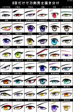 Anime Character Eyes, Anime Eyes Reference, Eyes Reference, Manga Eyes, Manga Tutorial, 얼굴 드로잉, Eye Sketch, Drawing Expressions