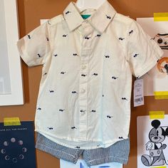 Nwt Carter’s Button Up Shirt And Shorts. Adorable Sunglasses Print And Striped Shorts. Great For A Little Boy On Labor Day Holiday Or Relaxing In The Sun. Summer Playtime Sets With Pockets, Casual Cotton Button-up Sets, Cute Button-up Shirt For Summer, Casual Playtime Sets With Buttons, Summer Button-up Sets With Button Closure, White Button-up Sets For Spring, Cotton Playtime Sets With Button Closure, Cotton Sets With Button Closure For Playtime, Playful Summer Sets With Pockets