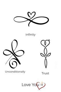 four different types of love symbols