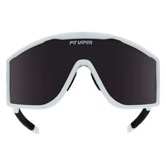 The Vice Try-Hard – Pit Viper White Shield Sunglasses For Outdoor Activities With Uva Protection, White Shield Sunglasses With Uva Protection For Outdoor Activities, Outdoor Polarized Shield Sunglasses In Optic White, Sporty White Shield Sunglasses For Outdoor, Outdoor Polarized Optic White Shield Sunglasses, Outdoor Shield Sunglasses With Tinted Lenses In Optic White, Outdoor Shield Sunglasses With Tinted Lenses, Functional Sunglasses With Uva Protection For Skiing, Optic White Anti-reflective Sunglasses For Outdoor