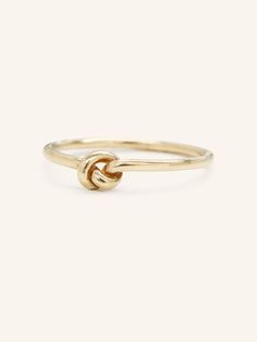 A ring created with love of a single gold thread creating a single knot, forever intertwined, and connected together forever by melting the end of the gold stings together. Adjustable 14k Gold Twisted Ring, Adjustable Twisted 14k Gold Rings, 14k Gold Twisted Rings For Gift, 14k Gold Twisted Promise Ring, Love Knot Ring, Mini Love, Support Local Business, Knot Ring, Gold Thread