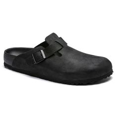 Boston Natural Leather Black Leather Birkenstocks, Birkenstock Styles, Black Birkenstock, Birkenstock Style, Black Clogs, Calf Muscles, Birkenstock Boston, Birkenstock Boston Clog, Black Shop