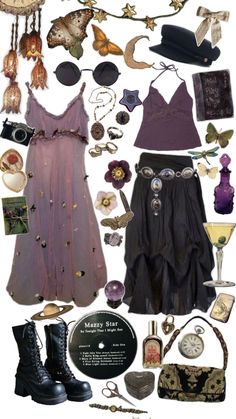 Sun Costume Aesthetic, Season Of The Witch Aesthetic Outfit, Witchy Hippy Outfits, Whimsigoth Witch Costume, 70s Witch Aesthetic Fashion, 90s Grunge Witch Aesthetic, Witchy Bohemian Fashion, 90s Grunge Whimsigoth, Boho Witch Outfits Plus Size