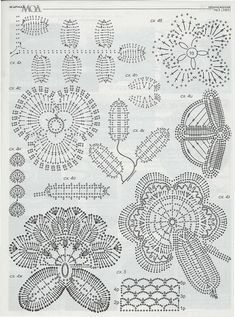 an old book with crochet designs and instructions on how to use them for knitting