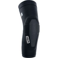 the knee and elbow pads are shown in black, with white letters on it's sides