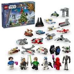 the lego star wars sets are packed together