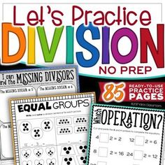 let's practice division no prep with the addition and subtraction worksheet