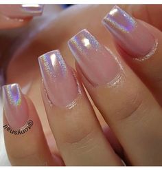 Clear Dip Powder Nails With Design, Powder Ombre Nails, Ombre Chrome Nails, Ombre Acrylic, Summer Toes, Nude Nail Designs, Ombre Acrylic Nails, Glow Nails, Christmas Nails Acrylic