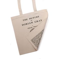 "The Picture of Dorian Gray by Oscar Wilde tote bag. Handbag with The Picture of Dorian Gray book design. Book Bag. Library bag. Market bag Beautiful \"The Picture of Dorian Gray\" tote bag. The Picture of Dorian Gray is a philosophical novel by Oscar Wilde first published in book form in 1891. Title page, or first pages (or both) of the Picture of Dorian Gray novel printed on 100 % cotton canvas tote bag. Bag size approx. : 15\" x 14 Perfect gift for book lovers! Please select at checkout : Tit Literary Style Tote Bag For Gift, Literary Tote Bag For Gift, Bookish Rectangular Bag For Daily Use, Dorian Gray Book, The Picture Of Dorian Gray, Picture Of Dorian Gray, Grey Tote Bags, Library Bag, Grey Tote