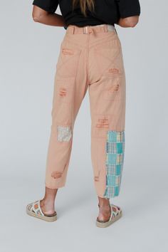 Elevate your casual boho style with our Offshore Patchwork Detail Pants - with their trendy wide legs and comfortable fit, you'll feel stylish and confident in any setting! These jeans will become a staple in your boho wardrobe because they feature: Comfortable denim fabric with unique patchwork detailing throughout Classic high - rise button - fly waistline Loose and wide pant silhouette at an ankle - length Convenient side and back pockets Functional back belt detail for the perfect waist fit Patchwork Wide Leg Bottoms With Relaxed Fit, Wide Leg Bottoms With Patchwork And Relaxed Fit, Relaxed Fit Wide Leg Patchwork Bottoms, Casual Wide-leg Patchwork Bottoms, Hippie Wide Leg Patchwork Pants, Summer Patchwork Relaxed Fit Jeans, Hippie Wide-leg Patchwork Pants, Relaxed Fit Patchwork Jeans For Summer, Summer Festival Wide Leg Jeans