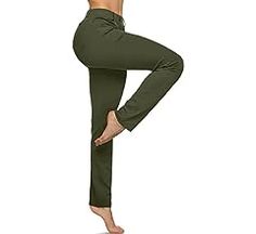 Amazon.com: TSLA Women's 29/31 Inches Yoga & Dress Pants, Office Business Casual Work Slacks, Stretch Straight Leg Pants with 4 Pockets, Slacks Petite Olive, X-Small : Clothing, Shoes & Jewelry Work Meetings