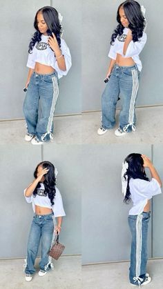 Mom Jeans Outfits Black Women, Birthday Outfits Black Women Winter Teen, Njhs Induction Ceremony Outfit, Fits To Wear To A Concert, Birthday Outfits For School Winter, Homecoming Week Outfits Hbcu, Cute Outfits For Concerts Black Women, Dark Blue Jeans Outfit Black Women, Shein Outfits Black Women Ideas