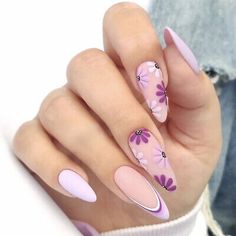 Nailart Tutorial, Summer Nail Art, Nail Art For Beginners, Colorful Nails, Her Nails, Spring Nail Art, Easter Nails, Floral Nails, Nail Art Tutorial