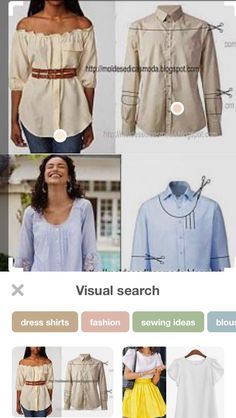 an image of women's blouses and shirts on the app store page for sale