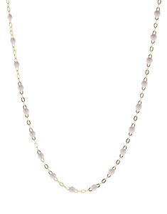 Classic Gigi Necklace - 16.5in - Silver JEWELRYBOUTIQUENECKLACE O GIGI CLOZEAU Delicate Single Strand Yellow Gold Chain Necklace, Dainty Single Strand Briolette Necklace, Elegant Pink Necklaces For Everyday, Elegant Pink Necklace For Everyday, Elegant Pink Necklace For Everyday Wear, Yellow Gold Briolette Necklace, Gold Briolette Necklaces With Cable Chain, Yellow Gold Double Strand Beaded Necklace, Delicate Single Strand Rose Gold Necklace