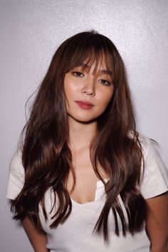 Kathryn Bernardo Hairstyle, Kathryn Bernardo Photoshoot, Kathryn Bernardo Outfits, Honey Balayage, Daniel Padilla, Kathryn Bernardo, Long Brown Hair, Face Images