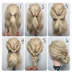 @gillianvidegar Chignon Simple, Kadeřnické Trendy, Up Dos For Medium Hair, Short Hairstyle, Peinados Faciles, العناية بالشعر, Hair Dos