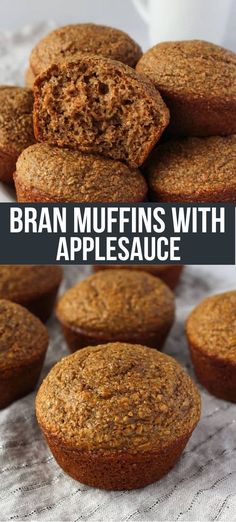 These Bran Muffins with Applesauce are light, fluffy, and naturally sweetened, perfect for a healthy breakfast or snack in under 30 minutes. Freeze extras for quick, on-the-go meals! 🍎 #BranMuffins #HealthyBaking #BreakfastRecipes Cinnamon Applesauce Muffins, Muffins With Applesauce, Bran Muffins Healthy, Easy Muffin Recipe, Bran Muffin, Cinnamon Applesauce, Applesauce Muffins, Simple Muffin Recipe, Cinnamon Muffins