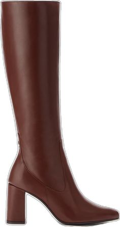 Narrow Calf Boots, Mid Heel Boots, Burgundy Boots, Knee High Boots Flat, Brown Style, Brown Heels, Wide Calf Boots, Flat Boots, Calf Boots