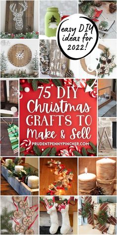 Make money for the holiday season with these creative and beautiful DIY Christmas crafts to make and sell for profit. There are Christmas craft ideas for indoor Christmas decor, DIY Christmas gifts and more choose from. Many of these crafts can be made with Dollar Tree supplies! Diy Ideas To Sell, Diy Christmas Crafts To Sell, Indoor Christmas Decor, Christmas Crafts To Make And Sell, Creative Christmas Crafts, Diy Christmas Door, Diy Christmas Crafts, Christmas Craft Ideas, Christmas Crafts To Sell