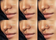 the steps to make your nose look bigger than it is in this photo, with different angles