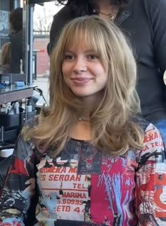 Wispy 70s Bangs, 70s Hair Fringe, 70s Haircut Bangs, 1970s Haircuts Women, 60s Layers Hair, 60s Shoulder Length Hair, Mid Length 70s Hair, Haircut With Bangs Straight Hair, 70s Bangs Hairstyles