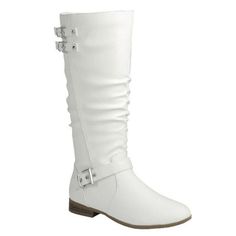 Good Stylish In Cooler Weather With These Ruched Riding Boots New In Box Faux Leatherette Material Spongy Lining Lightly Padded Insole Low Heels Fitting: True To Size. Regular Fit. Horse Riding Shoes, Cooler Weather, Horse Riding, Winter Rain, Low Heels, Mid Calf, Riding Boots, Rain Boots, Buckle